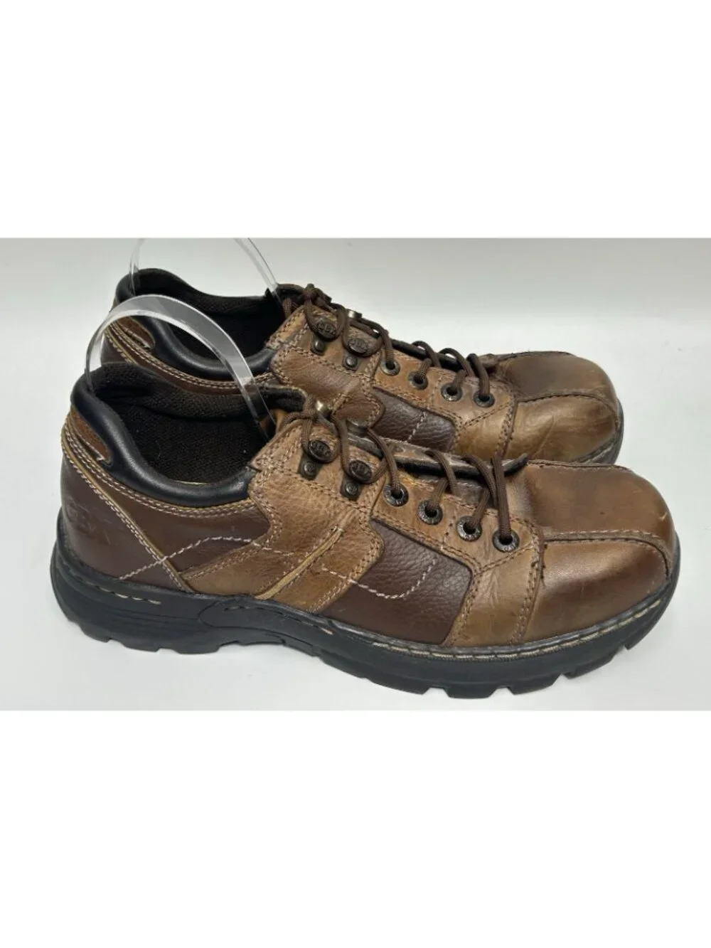 GBX Billiard Mens Shoes 12 Brown Leather Chunky Oxford Casual Shoes Lug Sole Y2K